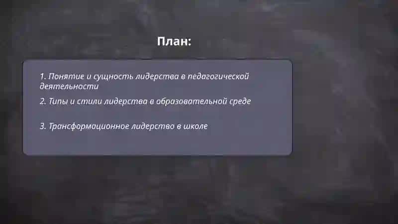 Лидерство в педагогической деятельности 2