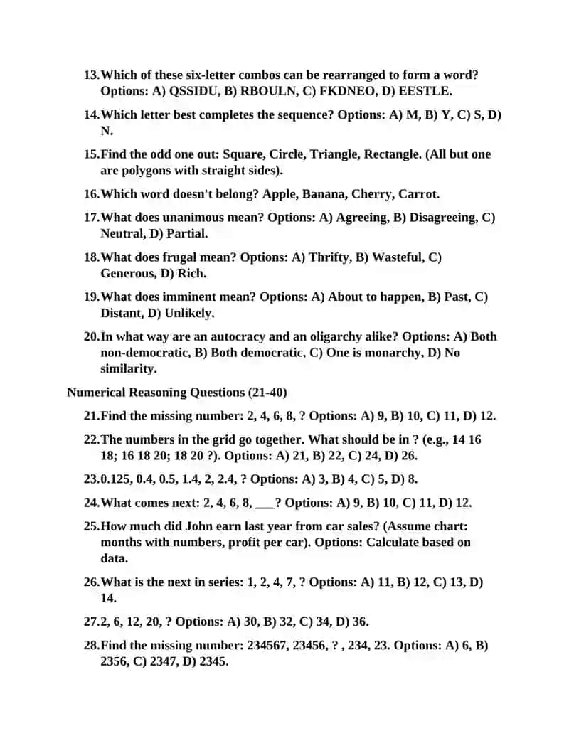 100 ENGLISH IQ TESTS WITH ANSWERS 2
