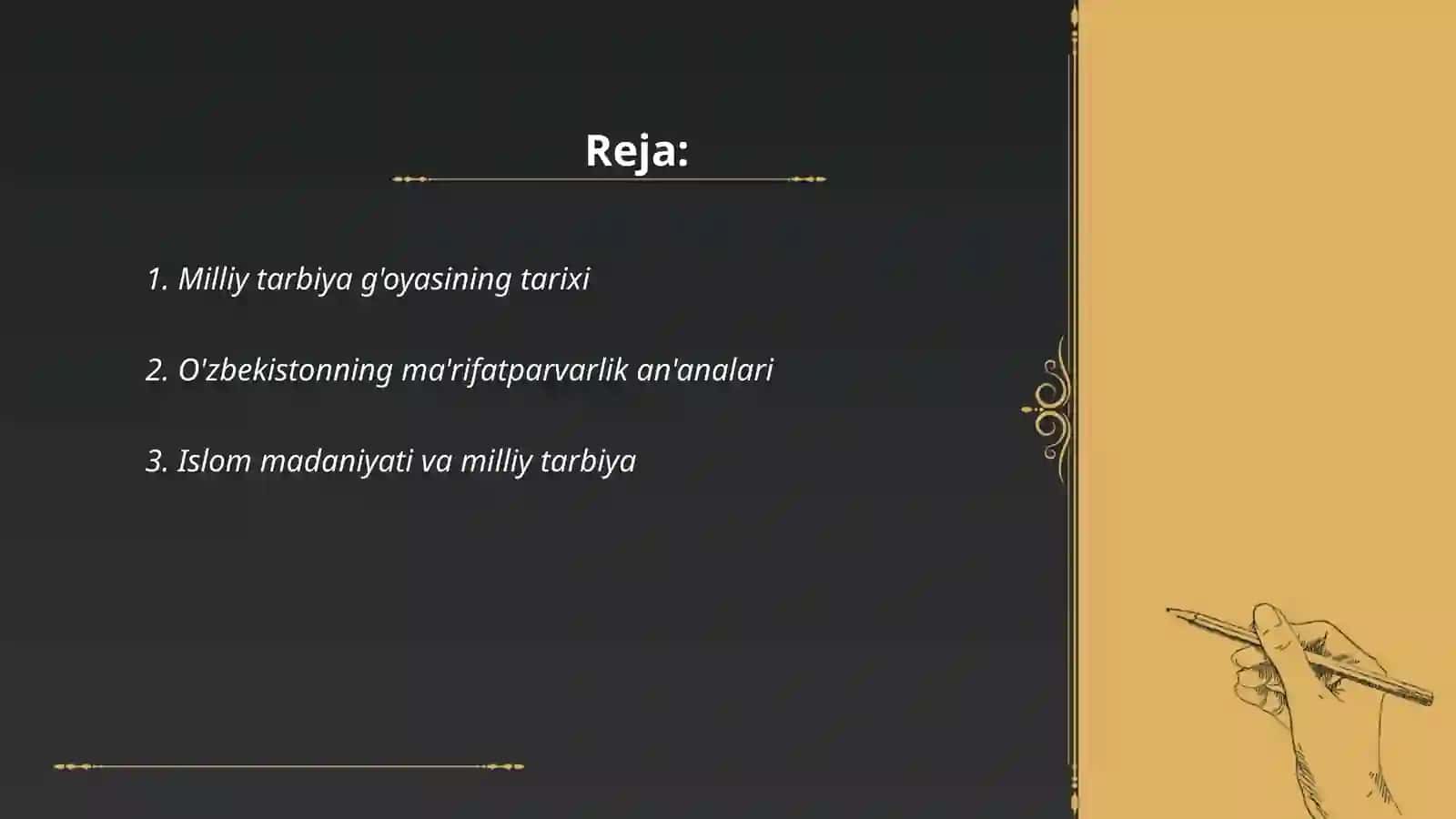 Milliy tarbiya g'oyasining tarixiy pedagogik asoslari 2