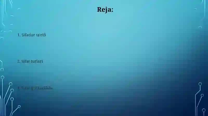Sifatlar 2