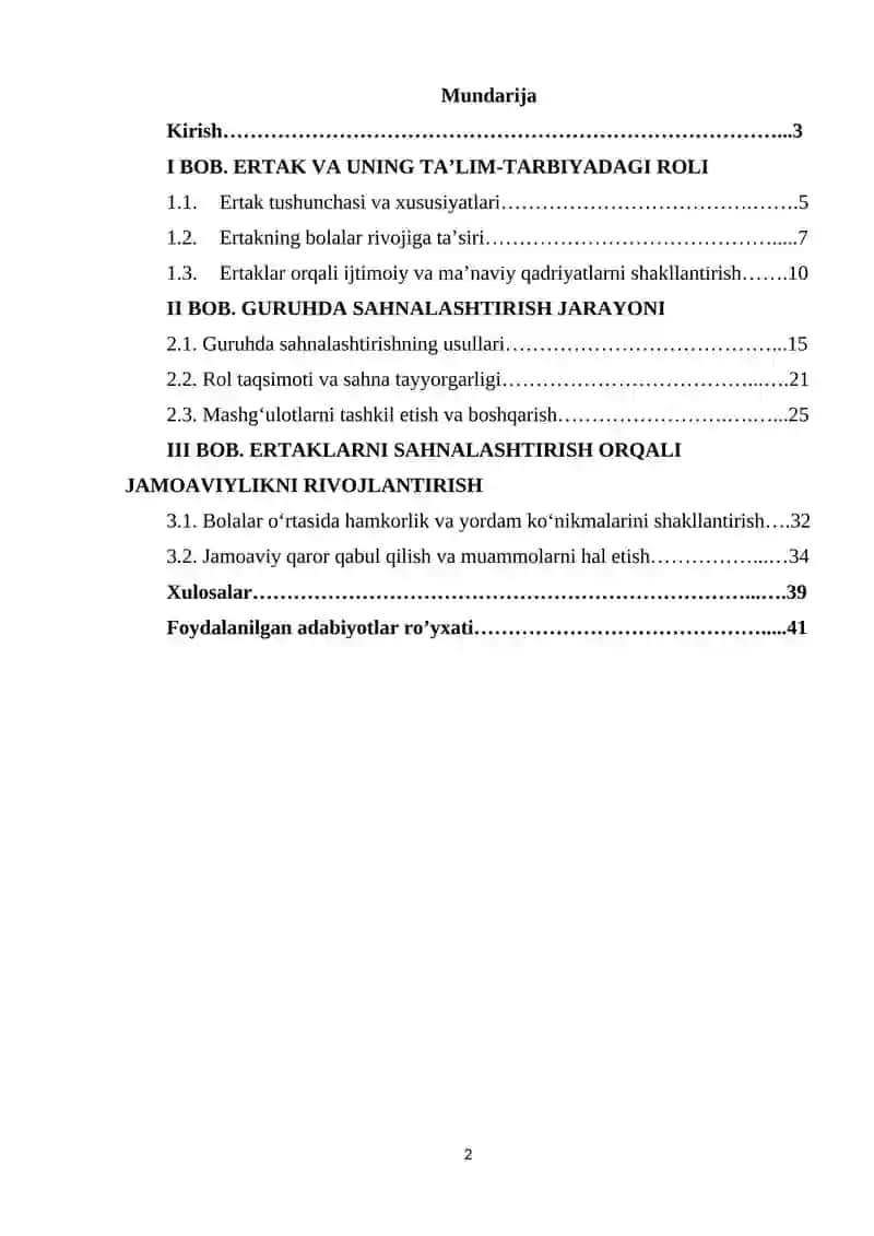ERTAKLARNI GURUHDA SAHNALASHTIRISH ORQALI JAMOAVIYLIKNI RIVOJLANTIRISH 2