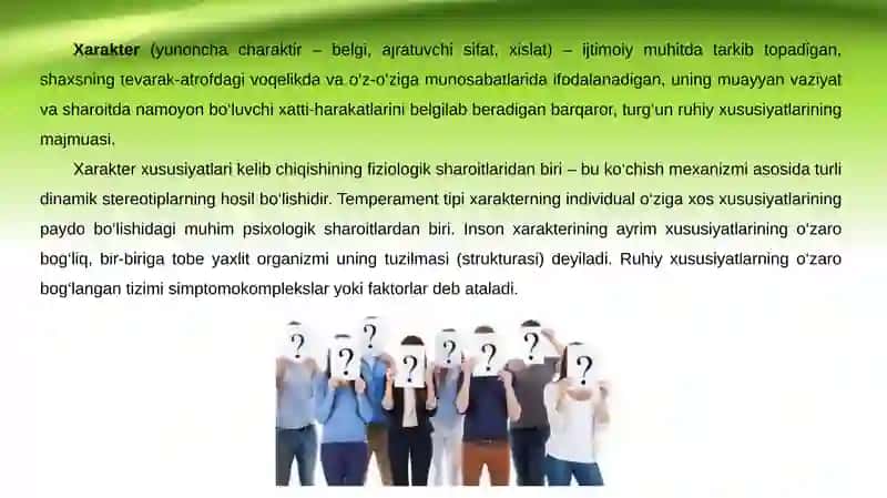 Xarakter va irsiyat 2