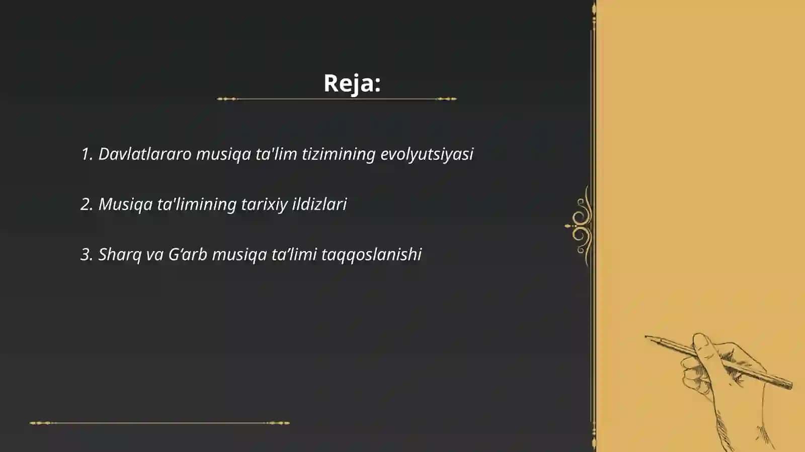 Davlatlararo musiqa talim tizimi vaul kelib chiqish tarihi 2