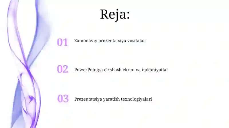 Taqdimotlar yaratish texnologiyasi 2