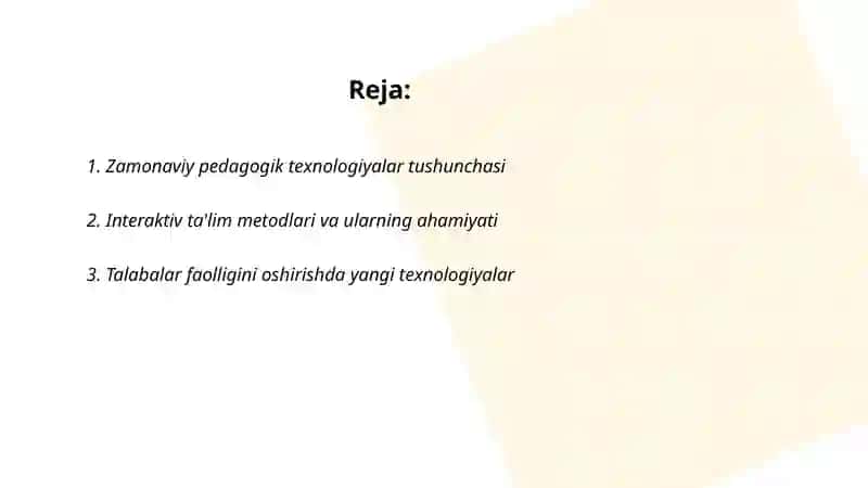 Zamonaviy pedagogik texnologiyalar 2