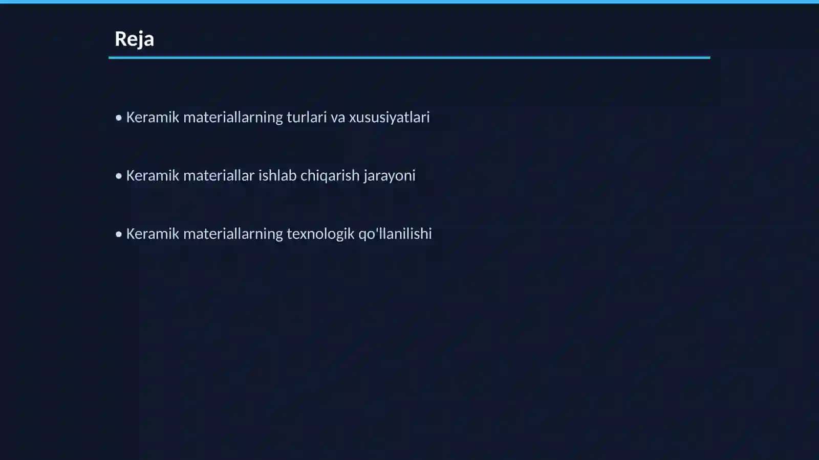 Keramik materiallarning umumiy texnologik tizimi 2