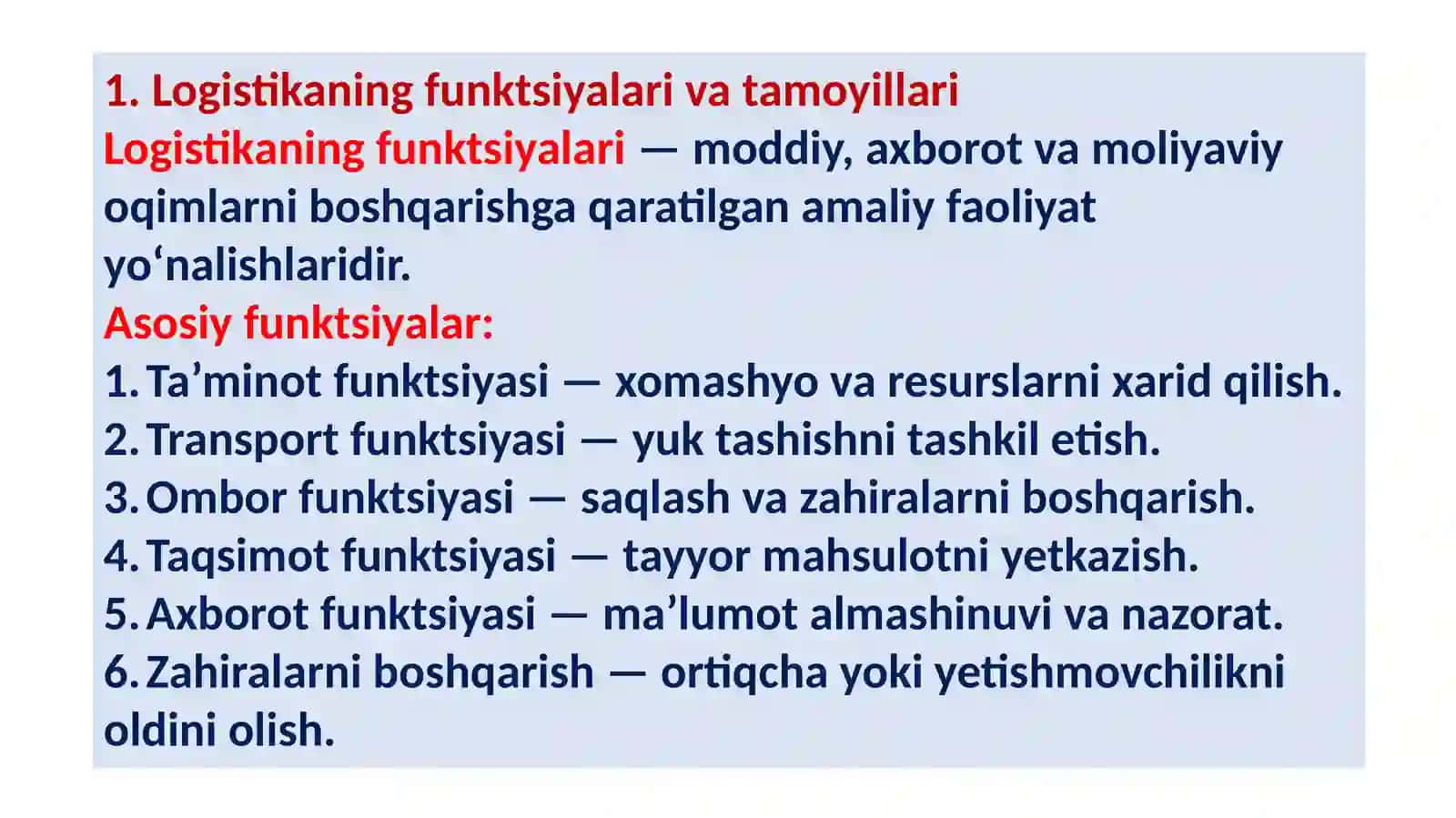Logistiktizimkonsepsiyasiningnazariyasoslari 2