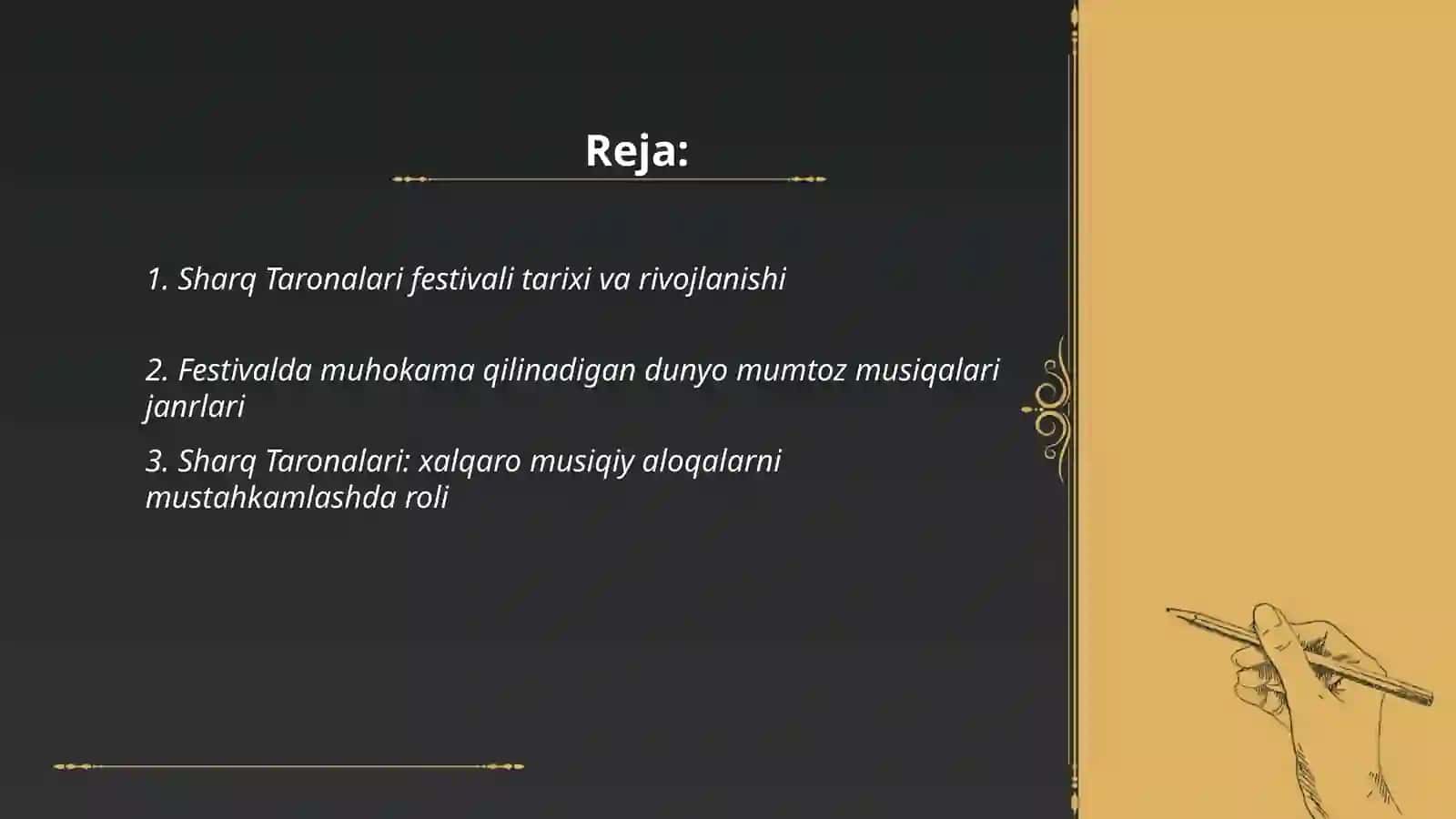 Sharq taronalari xalqaro musiqa festivali 2