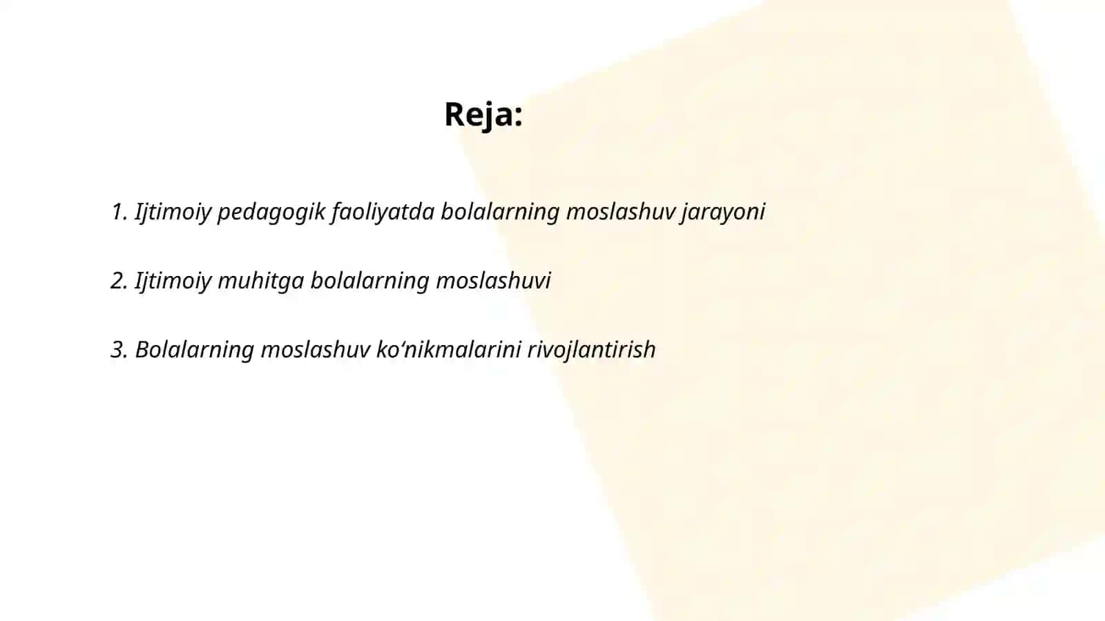 Ijtimoiy pedagogik faoliyatida bolalarning moslashuvi koʻnikmasini shakllantirish 2