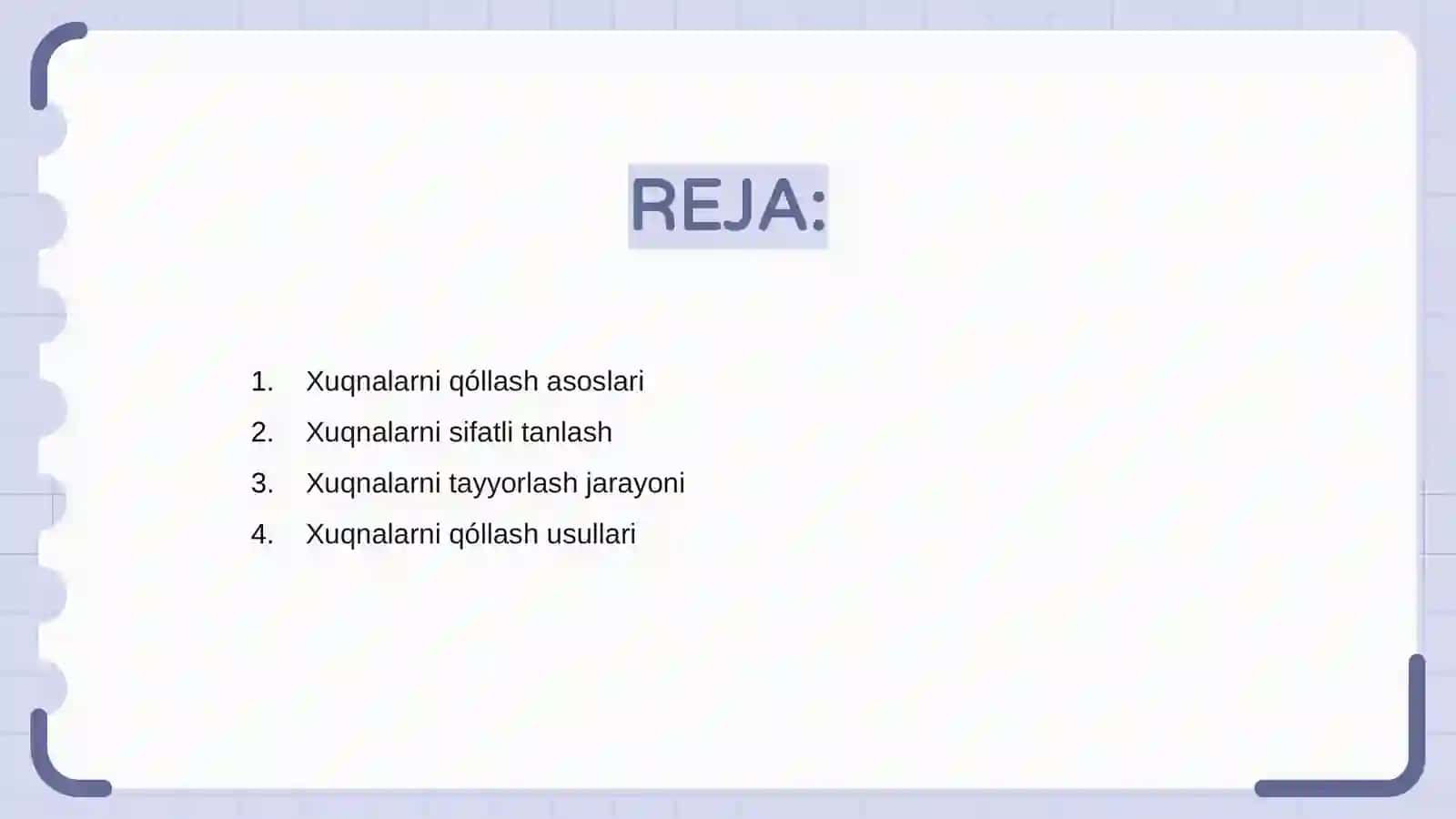 Xuqnalarni qóllash usullari va turlari 2