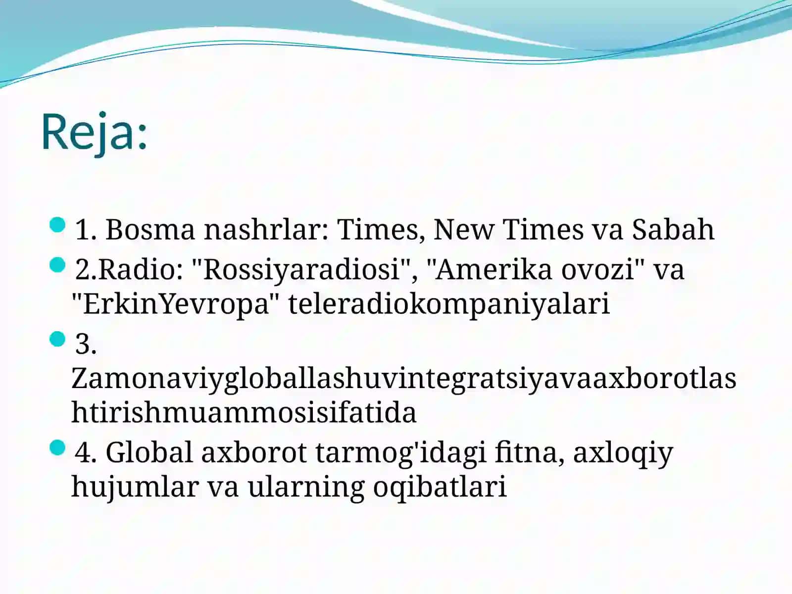 Ommaviy axborot vositalari 2
