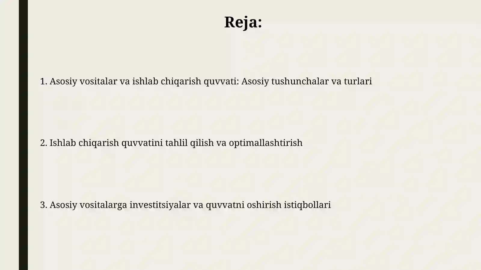 Sanoat ishlab chiqarishining asosiy fondlari va quvvati 2