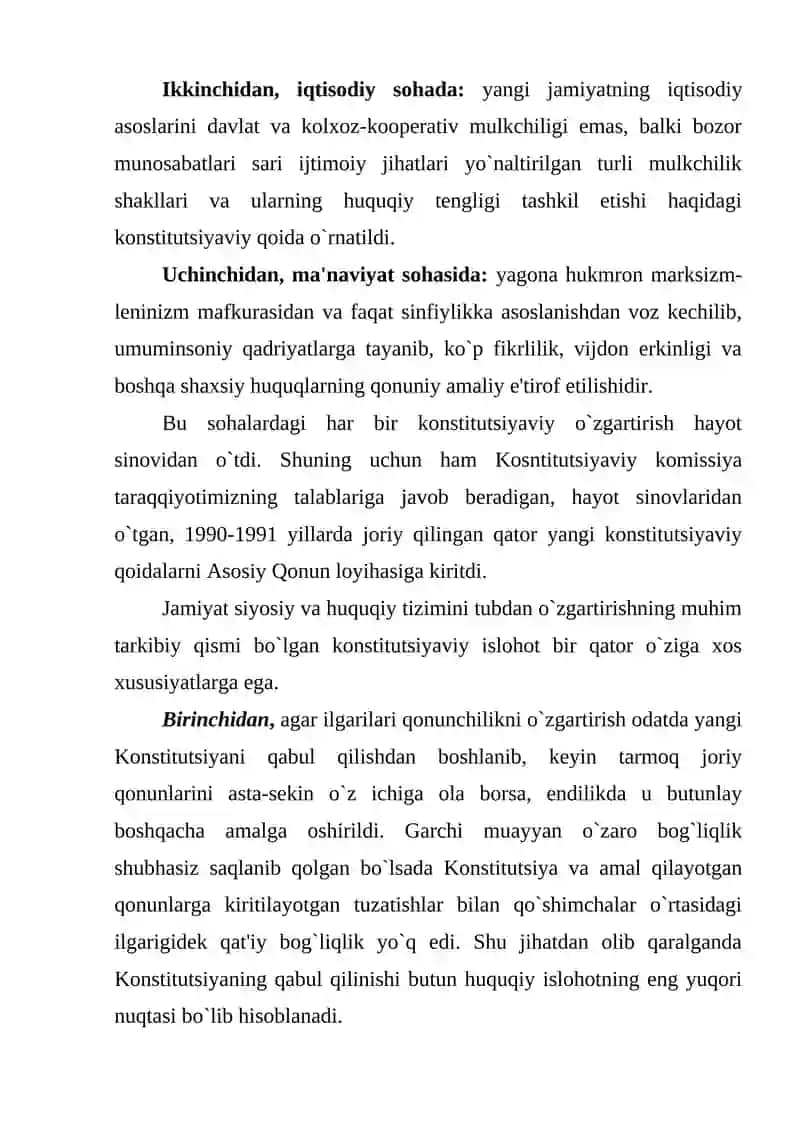 Konstitutsiyaviy Islohot 2