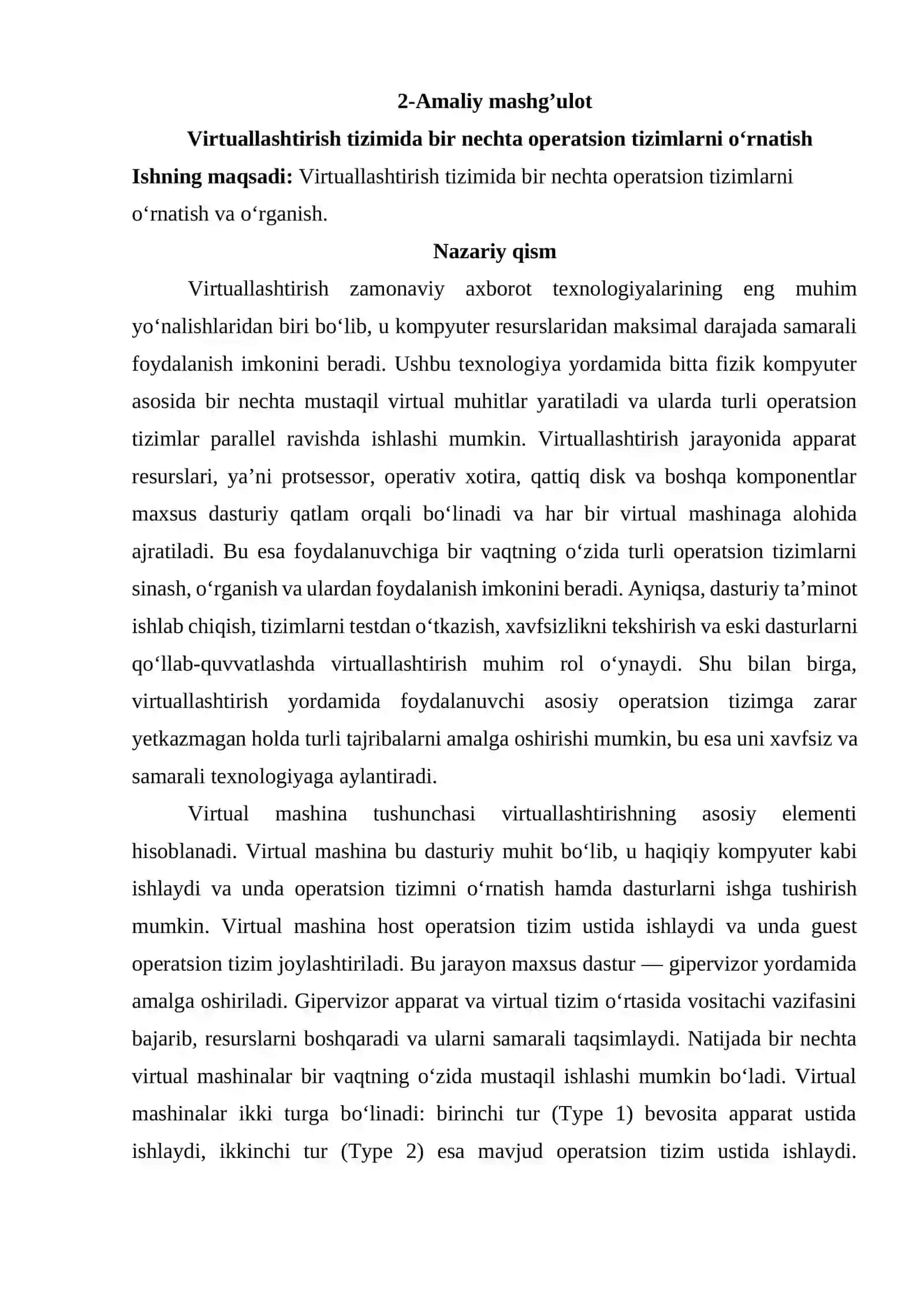 Qurilma drayverlari va ularning operatsion tizimdagi o’rni 2