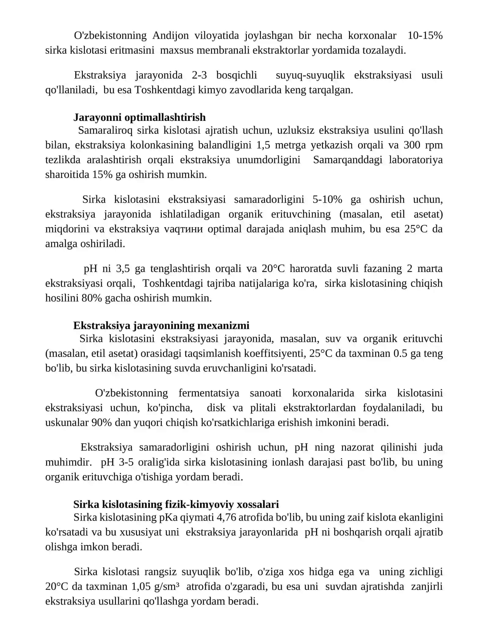 Sirka kislotasini olinishi 2