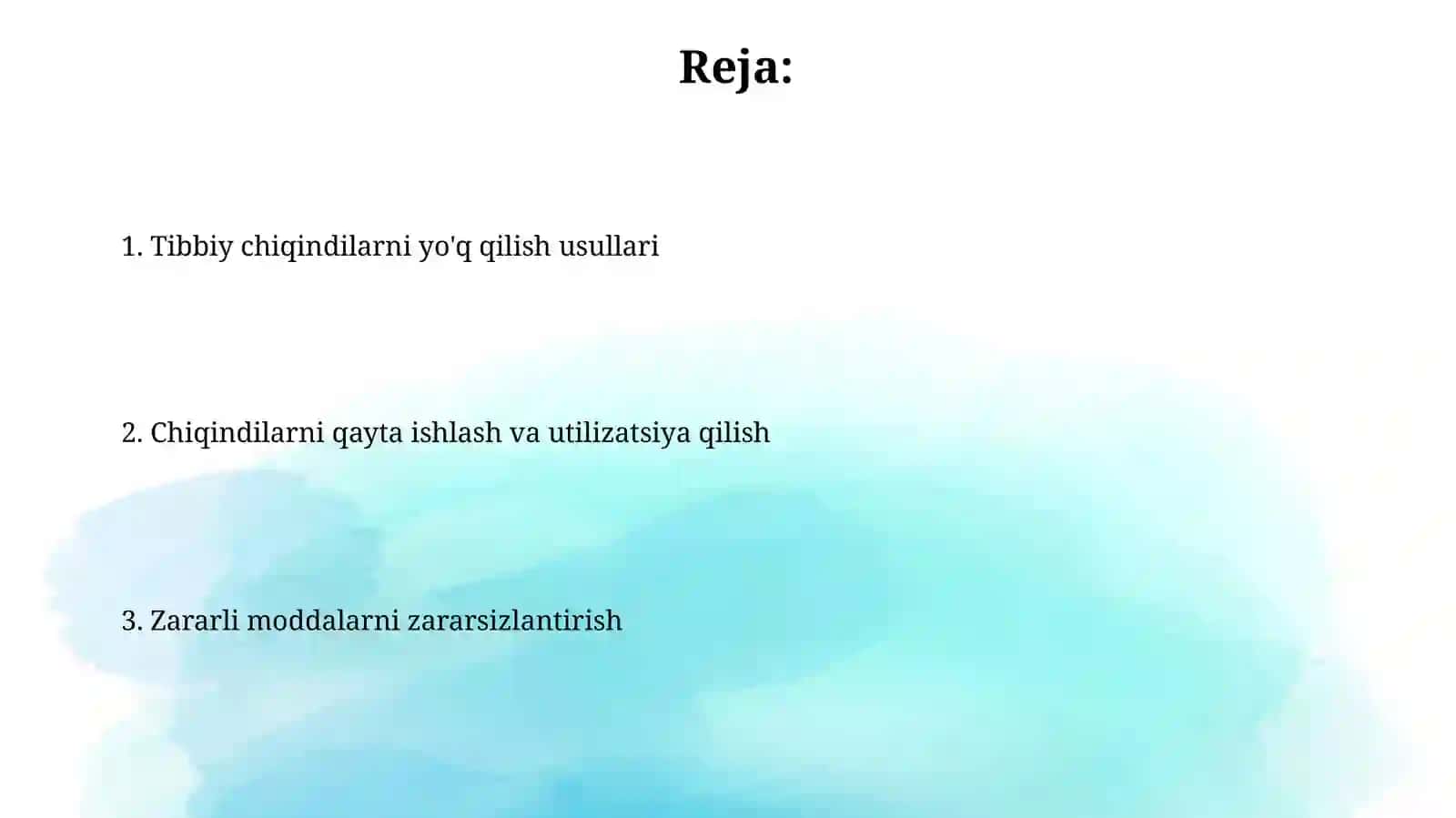 Tibbiy chiqindilarni yo‘q qilish usullari 2