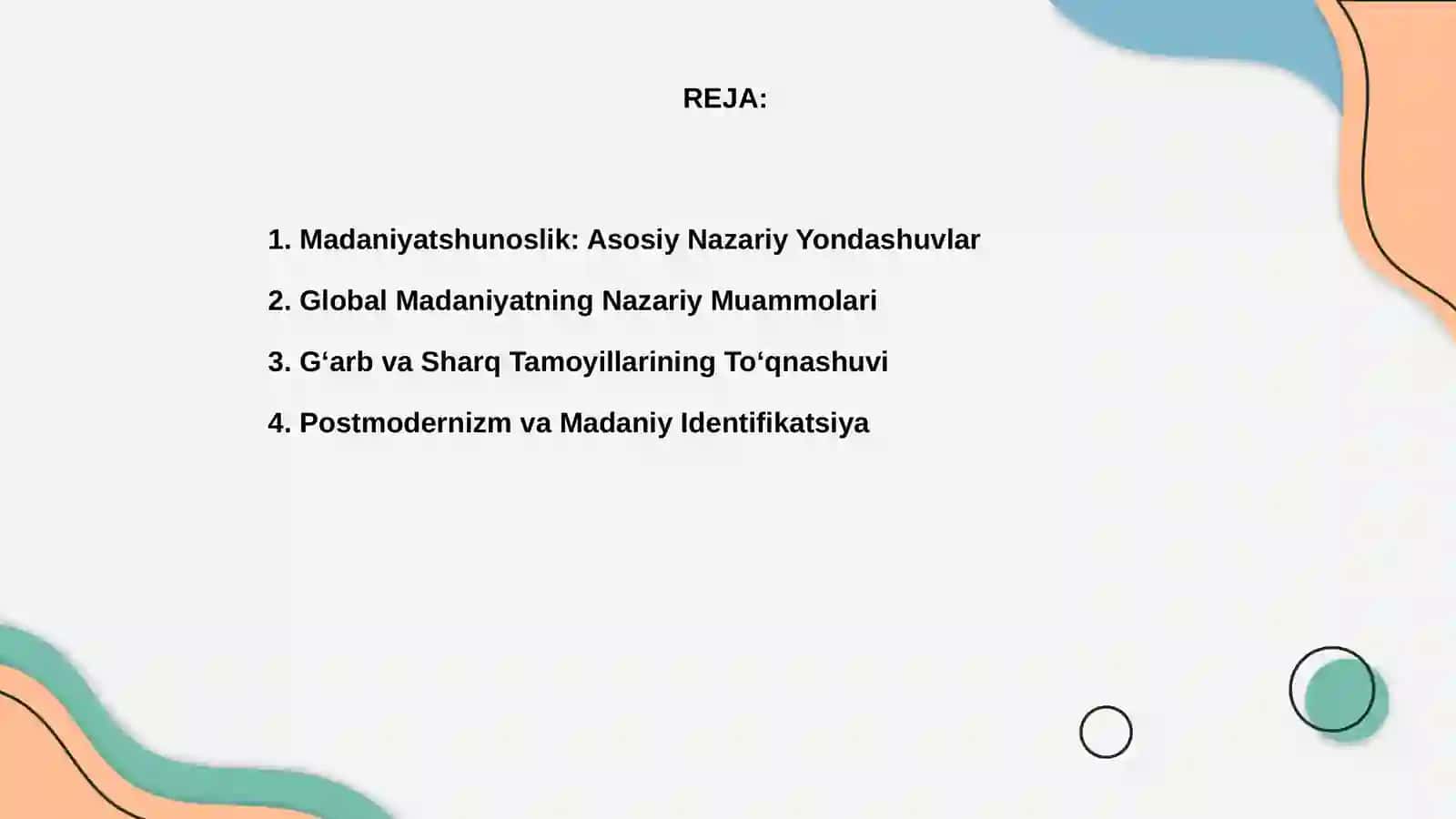 Dunyo madaniyatshunosligida nazariy muammolarning yechimi 2