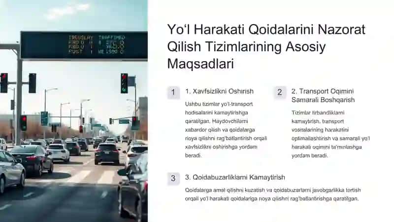 Yo‘l Harakati Qoidalarini Nazorat Qilish Tizimlari 2
