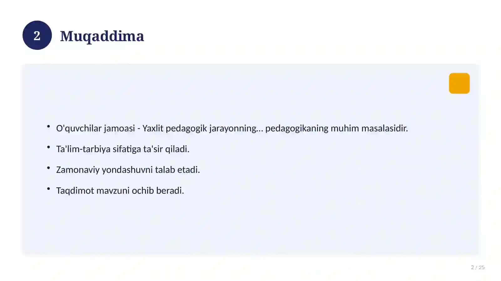 O'quvchilar jamoasi - Yaxlit pedagogik jarayonning asosiy shakli 2