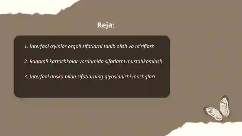 Sifat soʻz turkumini oʻrganishda interfaol usullarni qoʻllash 2