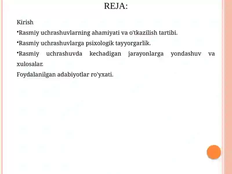 Rasmiy uchrashuvlar uchun psixologik tayyorgarlik 2