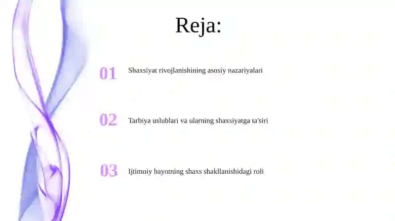 Shaxsiyat rivojlanishining asosiy nazariyalari 2