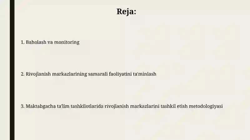 Rivojlanish markazlarini tashkil etishda uslubiy tavsiyalar 2