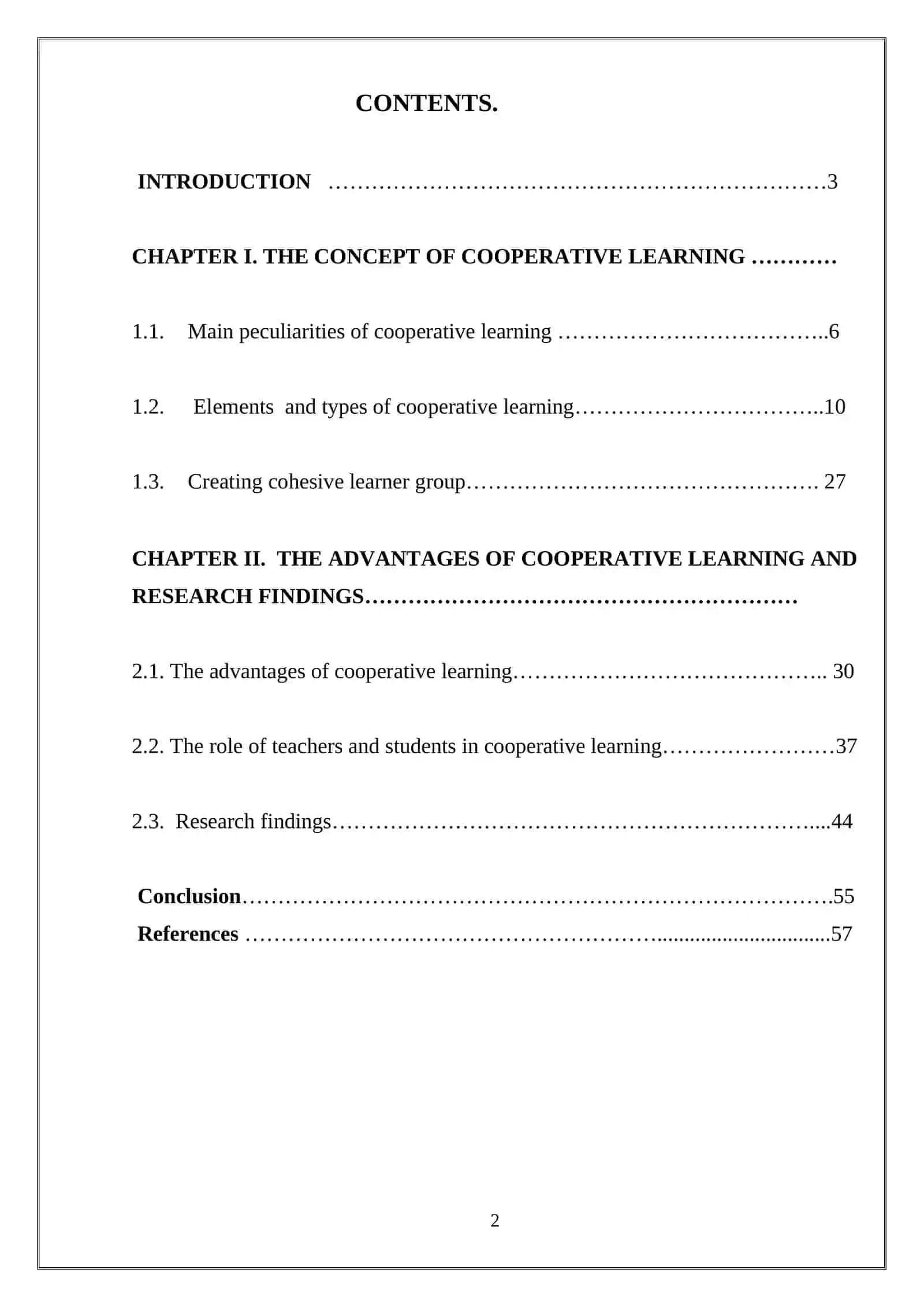 Developing cooperative learning in EFL 2