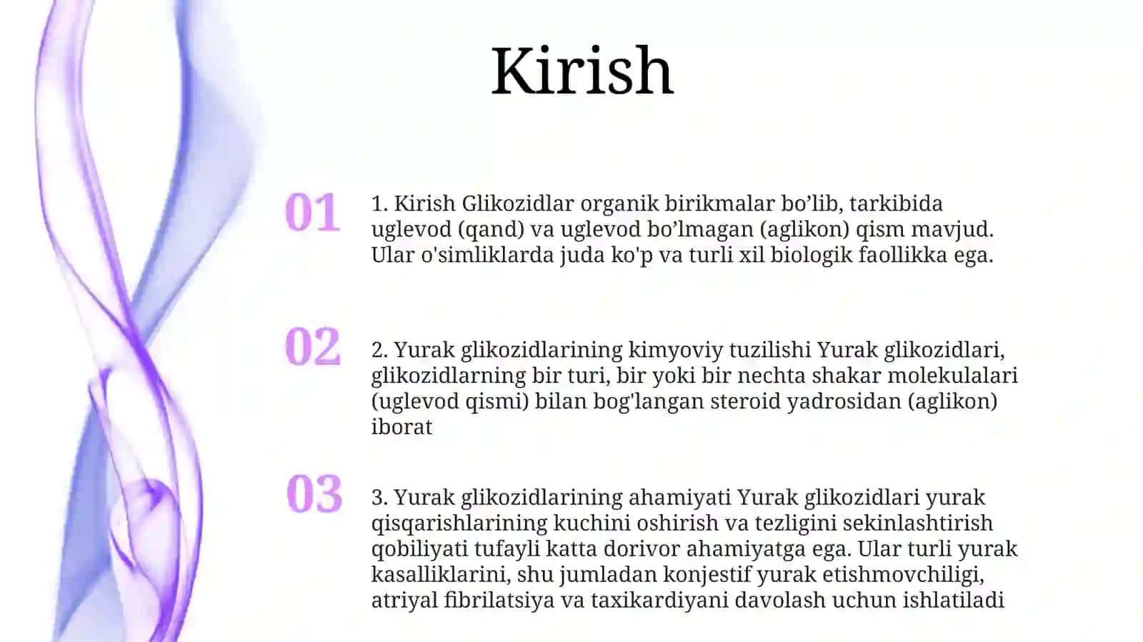 Yurak Glikazidlarining Kimyoviy TuzilishiVaAhamiyati 2