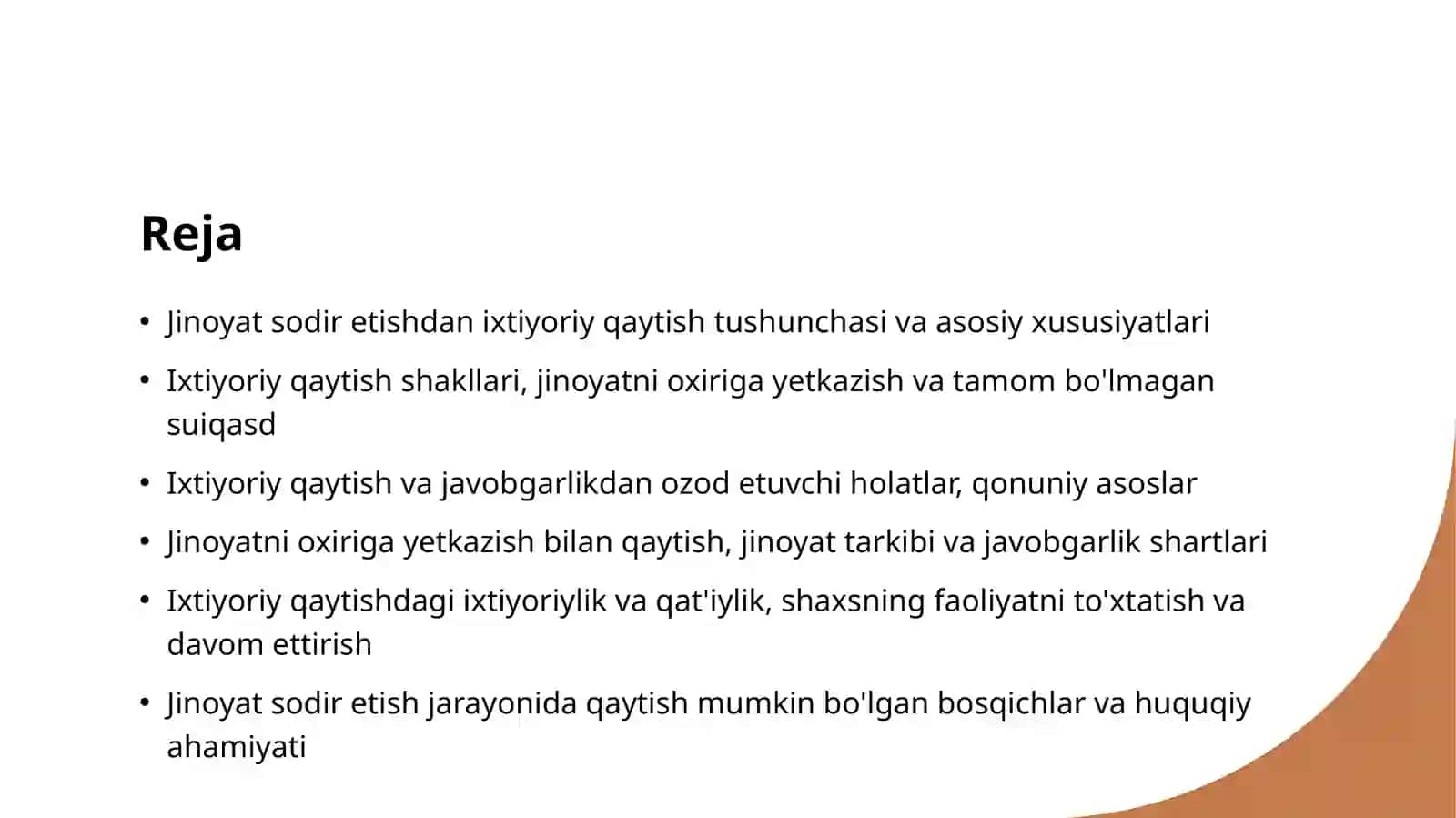 Jinoyat sodir etishdan ixtiyoriy qaytish 2