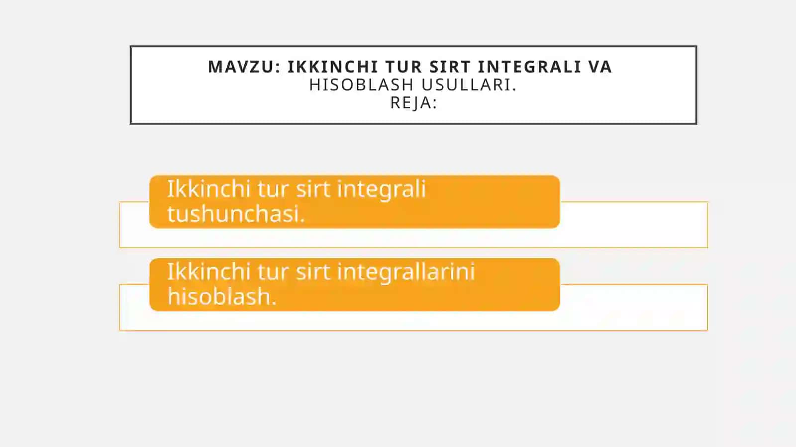 IKkinchi tur sirt integrali va hisoblash usullari 2