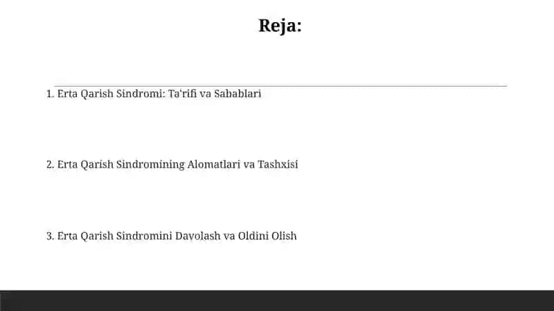 Vaqtidan oldin qarish sindromi 2