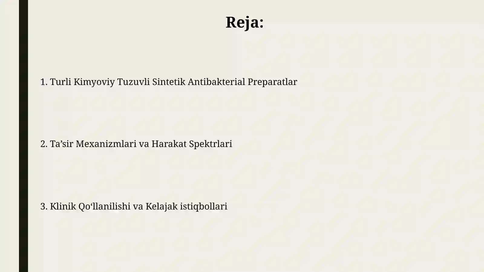 Turli Kimyoviy Tuzuvli Sintetik Antibakterial Preparatlar 2