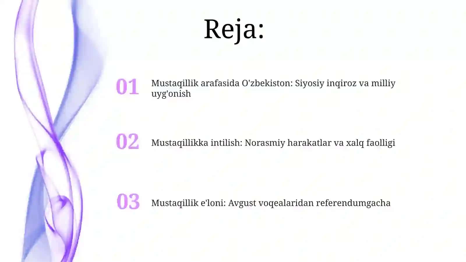 Mustaqillikka erishish arafasida Oʻzbekistondagi ijtimoiy - siyosiy jrayonlar 2