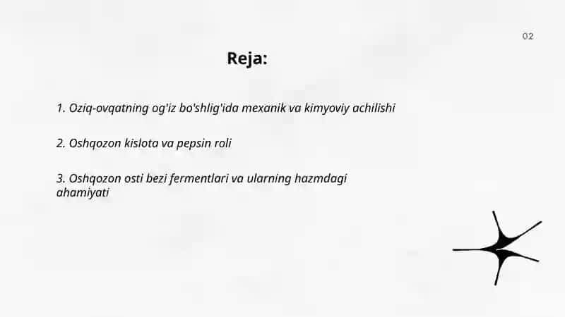 Metabalizm - achish jarayoni 2
