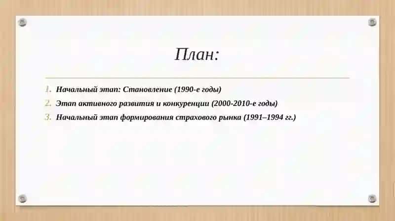 Этапы развития страхового рынка Узбекистана. 2