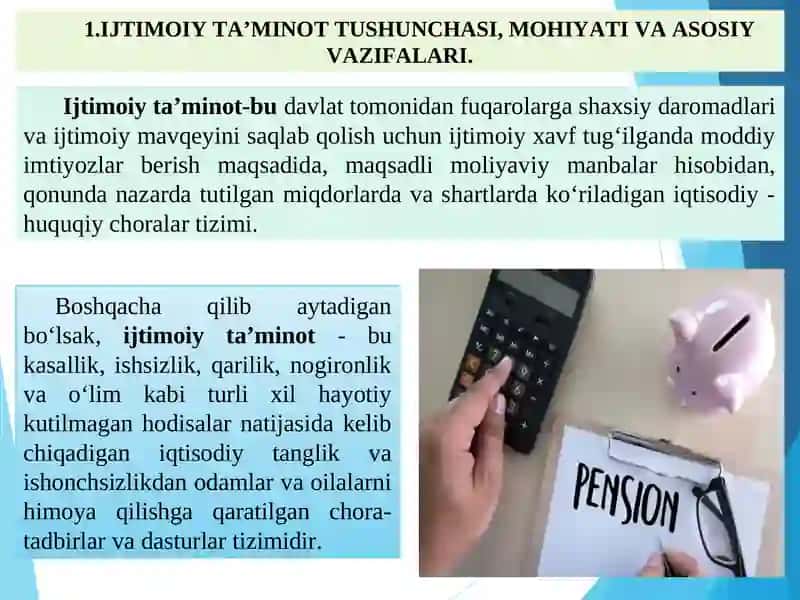 Ijtimoiy ta’minot uning vazifasi, tarixi va kelajagi 2