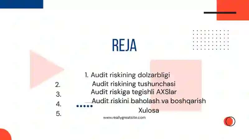 Audit riski va uning yuzaga kelish sabablari 2