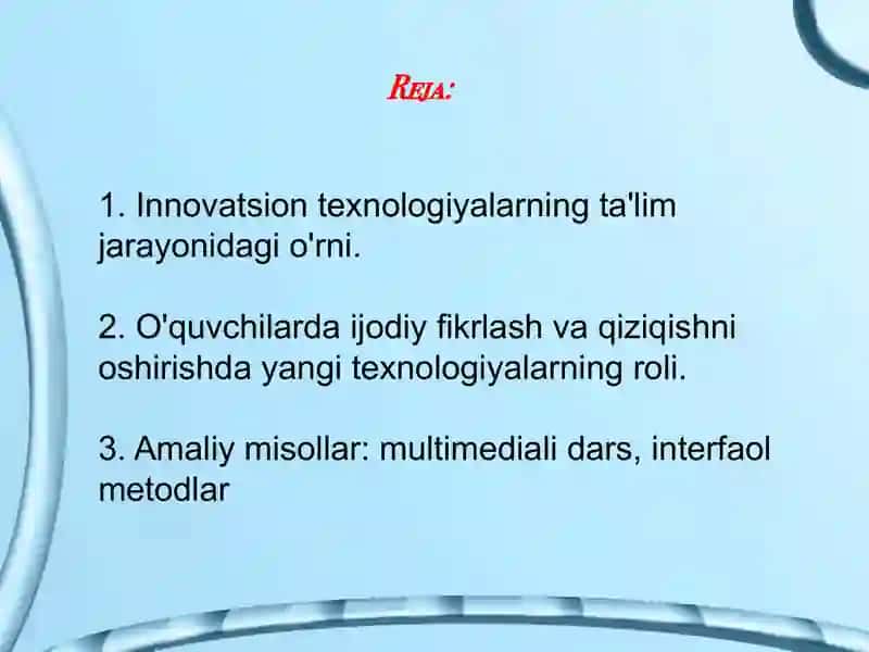 Innovatsion texnologiyalar yordamida ta'lim samaradorligini oshirish yo'llari 2