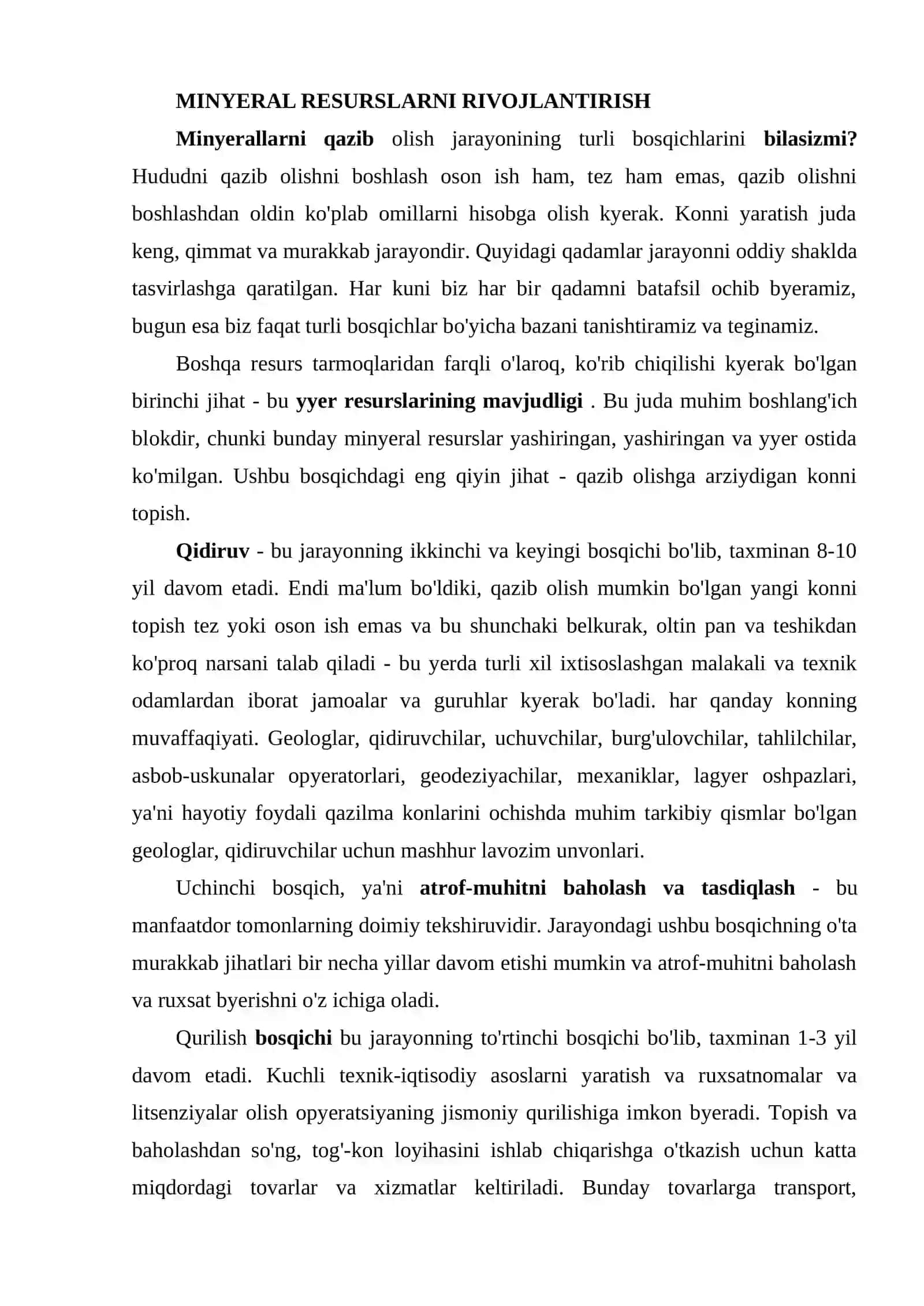 KON RESURSLARINI BOYITISH JARAYONLARI TOG’RISIDA MA’LUMOT 2