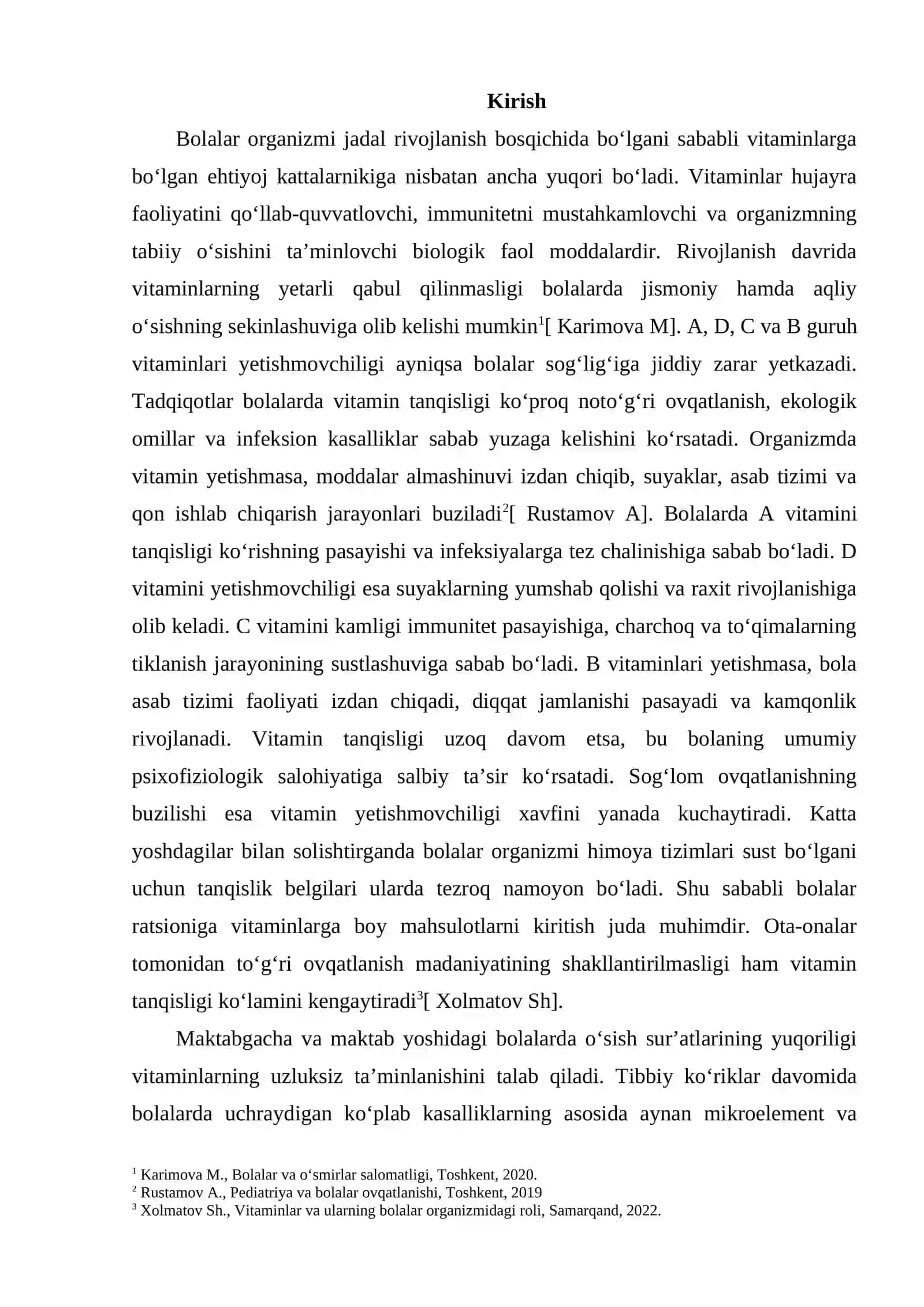 BOLALARDA VITAMINLAR YETISHMOVCHILIGINING OQIBATLARI 2
