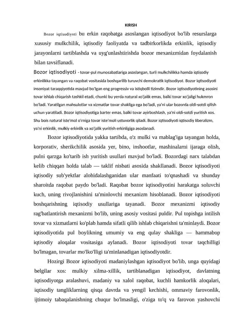 Bozor iqtisodiyoti 2