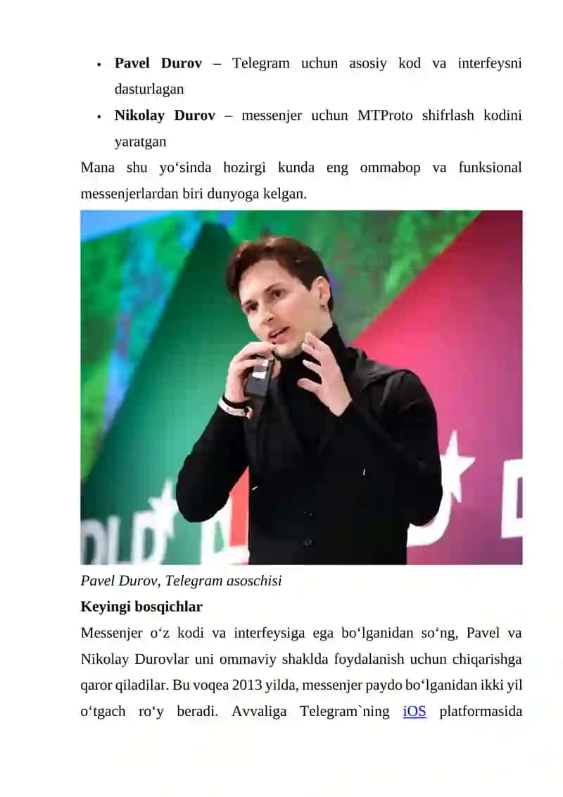 Telegram Ijtimoiy Tarmog'i 2