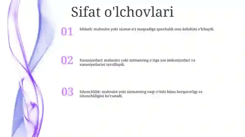 O'Lchash Natijalarni Sifat Mezonlari 2