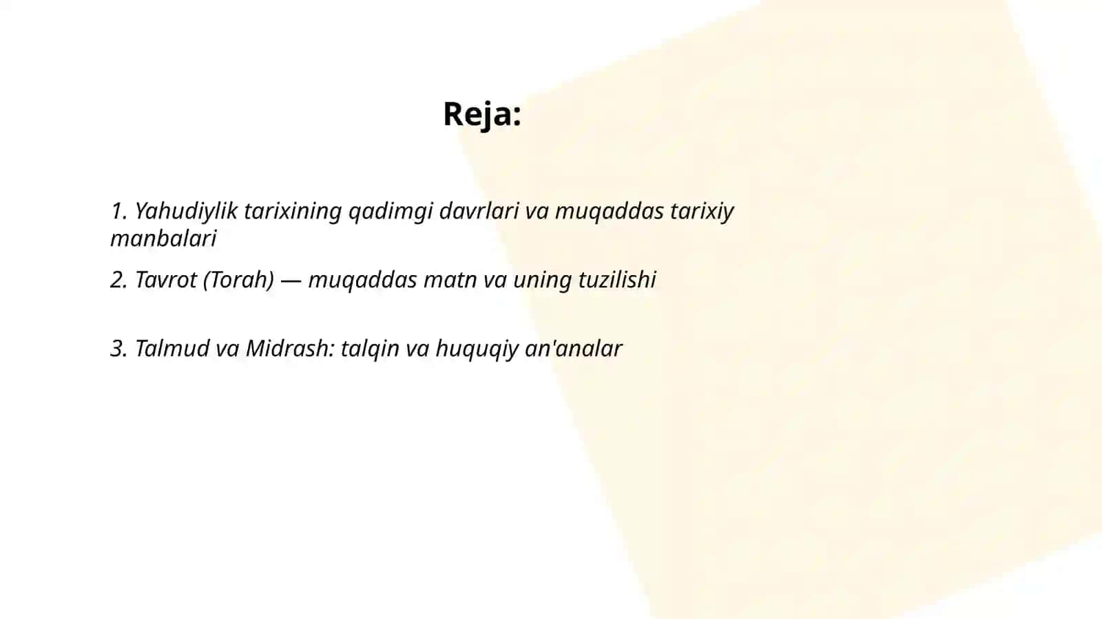 Yahudiylikning tarixi va muqaddas matnlari 2