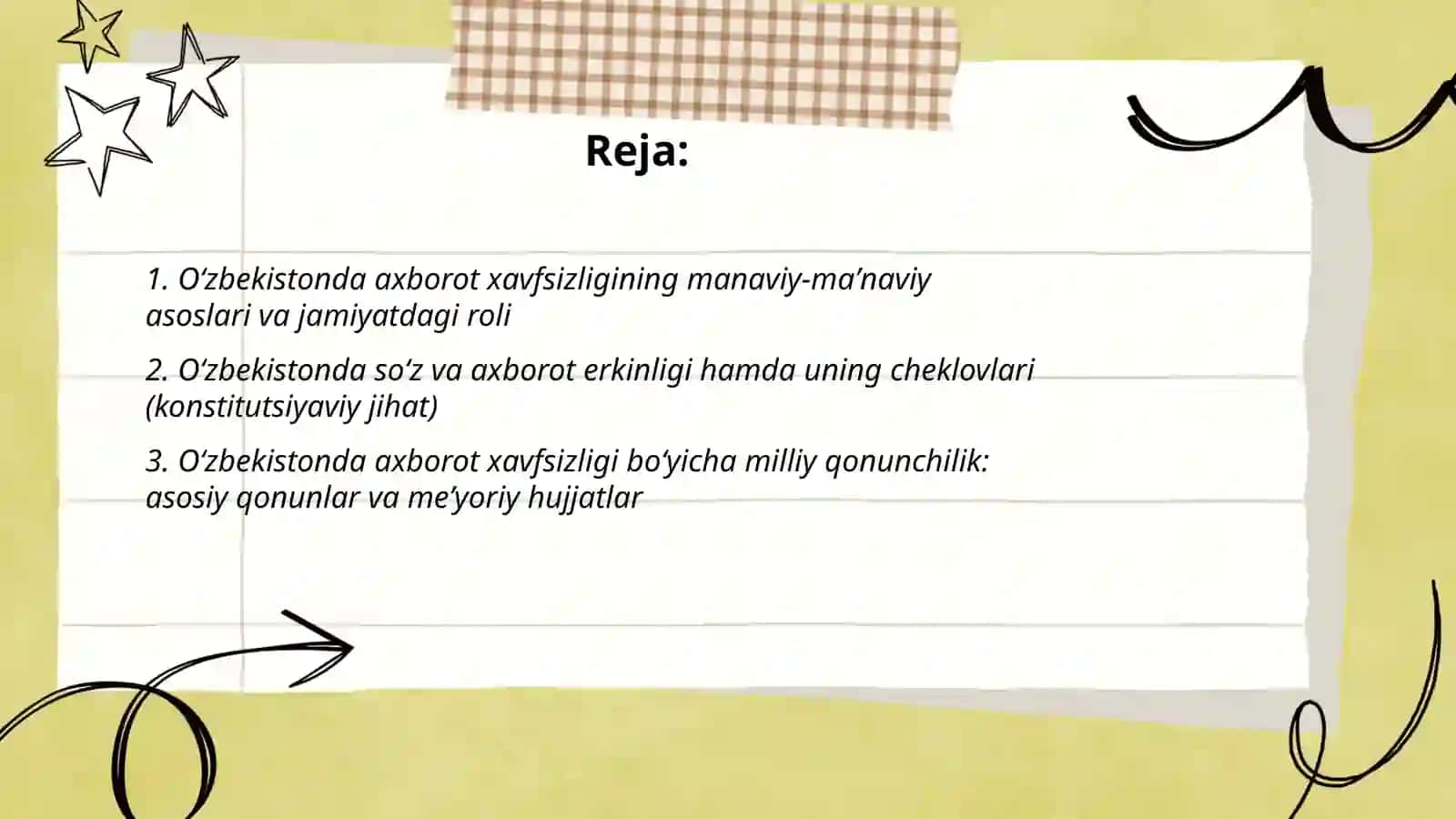 O‘zbekistonda Axborot xavfsizligi manaviy va huquqiy asoslari 2