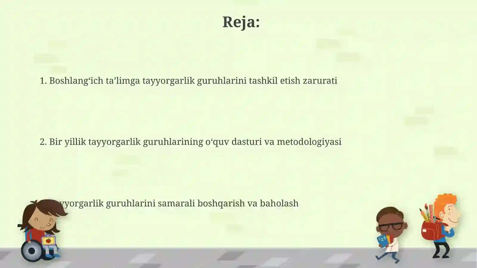 Boshlangʻich taʼlimga tayyorgarlik guruhlarini tashkil etish zarurati 2