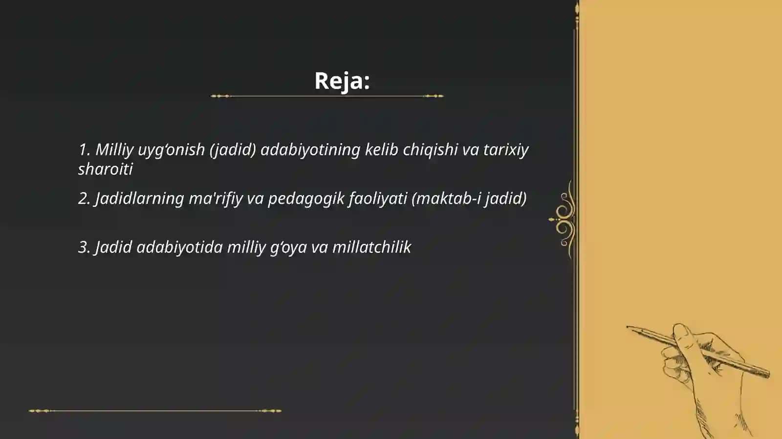 Milliy uyg‘onish (jadid) adabiyoti 2