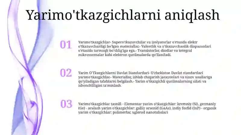 Yarim O'Tkazgichlarni Davlat Standartlari 2