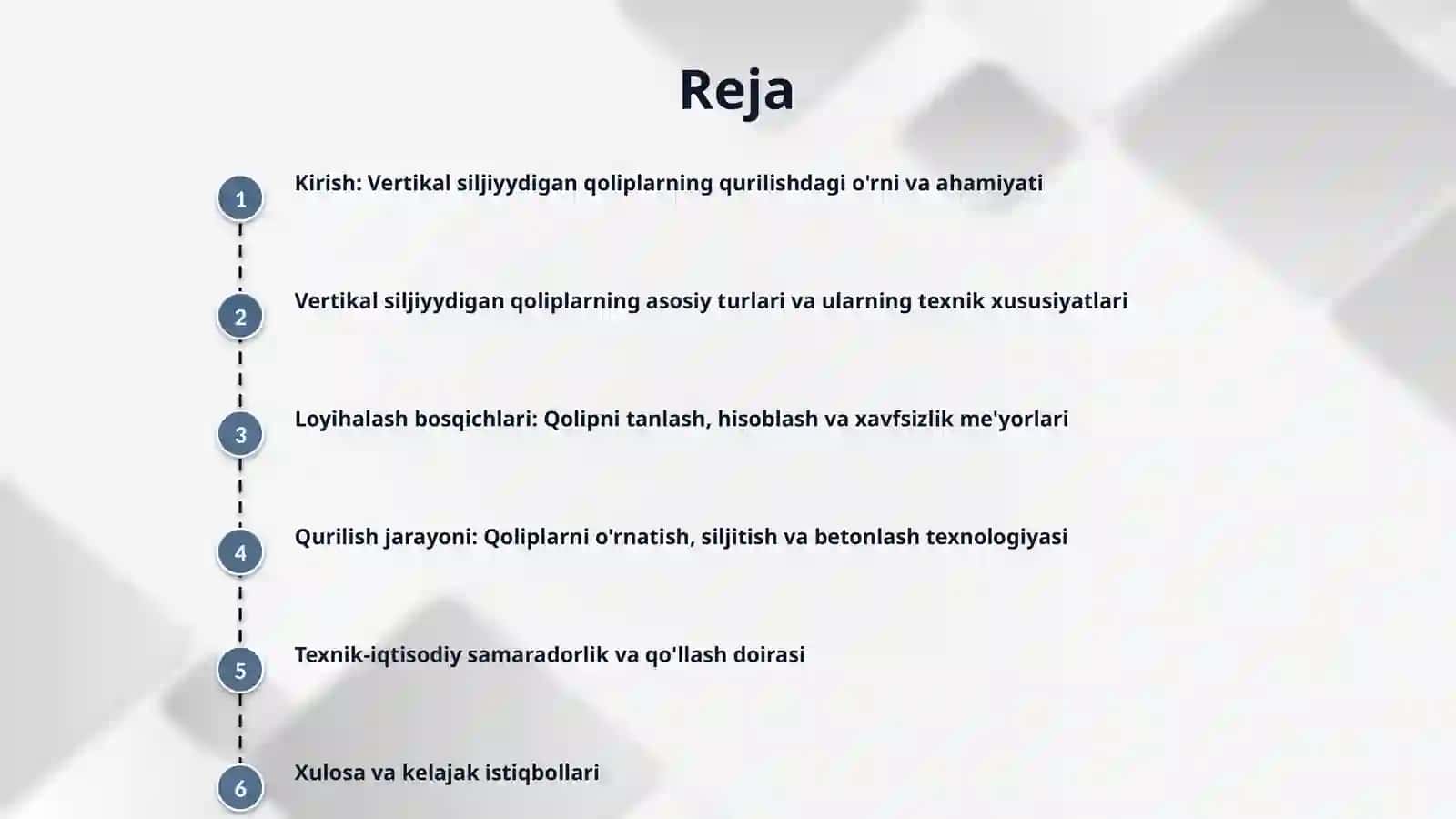 Binolarni vertikal siljiydigan qoliplarda barpo etish 2